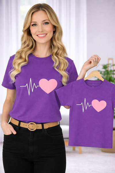VODEXA Majka Unisex Dječja Kombinacija Oversize T-Shirt Majica za Dvoje MATER...