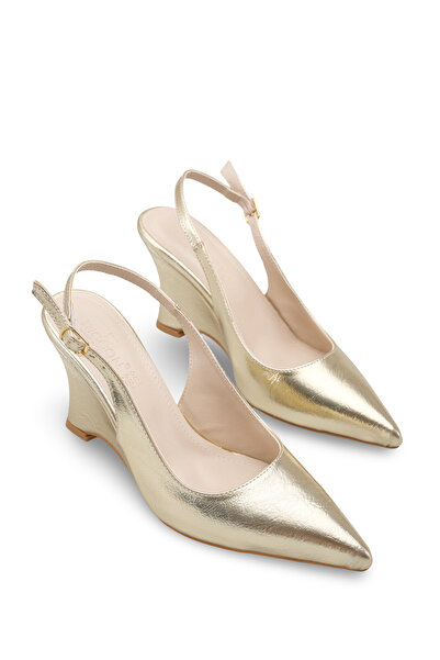 Riccon Women's Pointed Toe Open Back Heeled Shoes 00121801