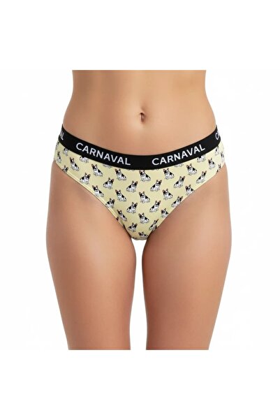 CANMODA French Bulldog Dog Patterned Colorful Premium Women's Brazilian Panti...
