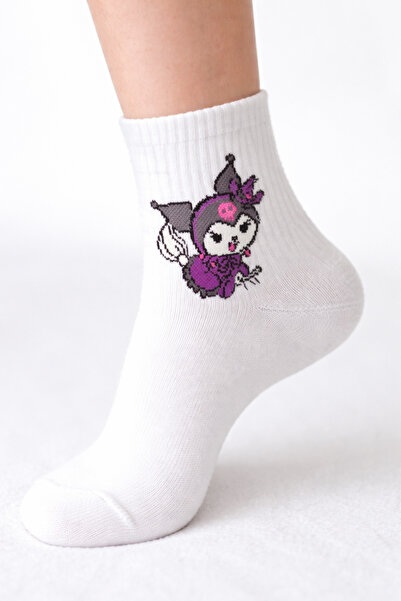 GM Kuromi desenli çorap