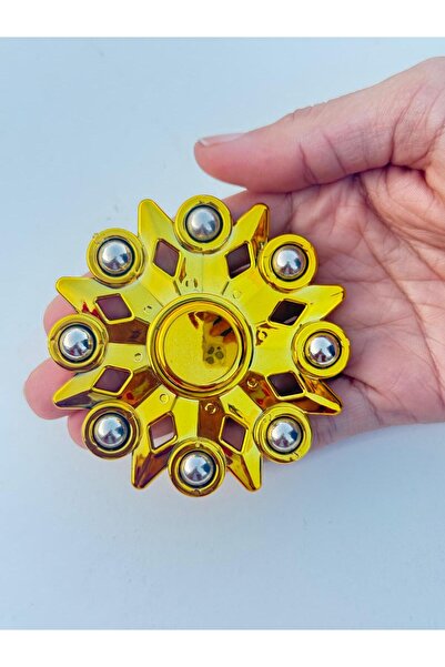 CUFFCUFFTOYS metal stres çarkı metal renklerde uzun dönen 9x9 cm MODEL: KAR T...
