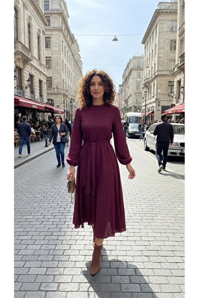 MissWhence Dress Burgundy 39844