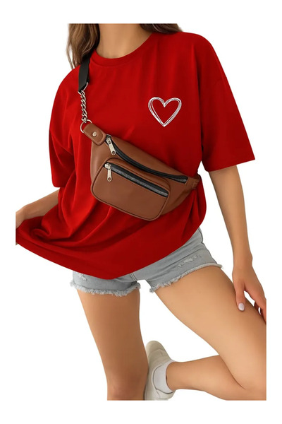 Pink Sky Oversize T-Shirt 100% Cotton Unisex Comfortable Fit Trend New Season...