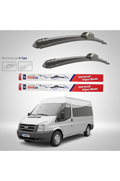 TEAMCAR Ford Transit Mk7 Minibus Long (2006–2009) Wiper Blades TeamCar® – Fla...