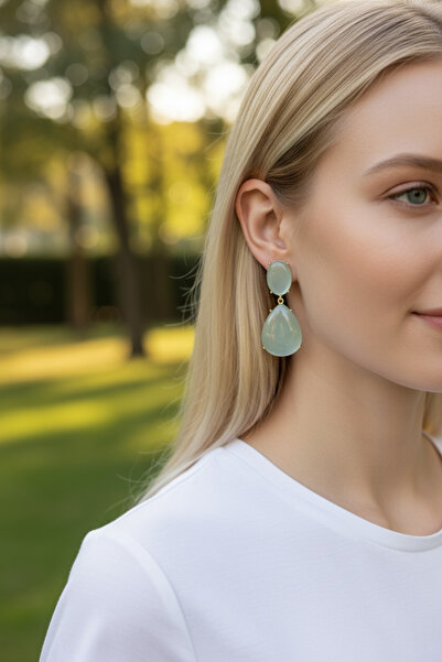 LYRA Bags & Accessories Lyra Women's Earrings with Cat's Eye Stone, Elegant D...