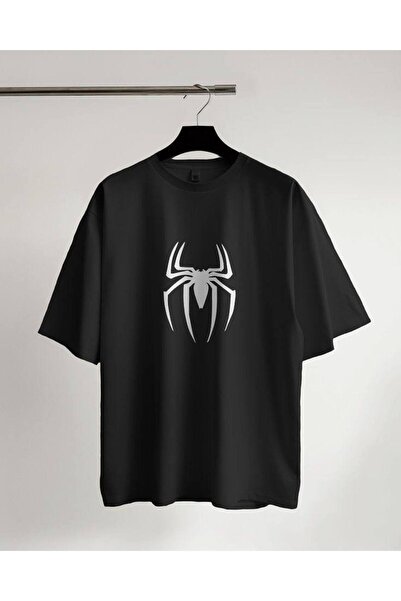 CLASSY.MODA Μαύρο Unisex Oversize T-shirt με στάμπα, Ανδρικό Γυναικείο, Άνετη...