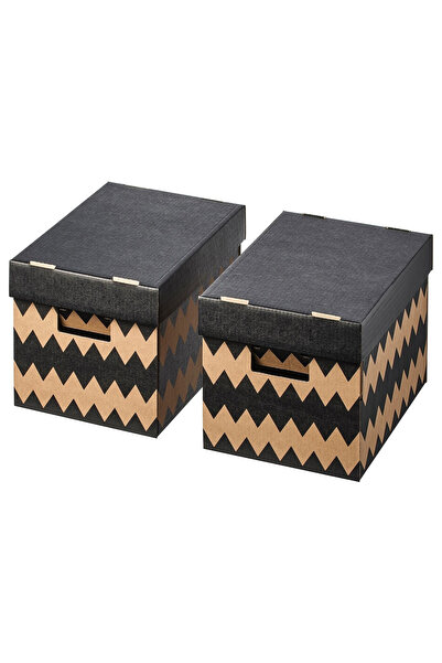 IKEA Siyah Modern Gardırop Düzenleyici 28x37x18 cm