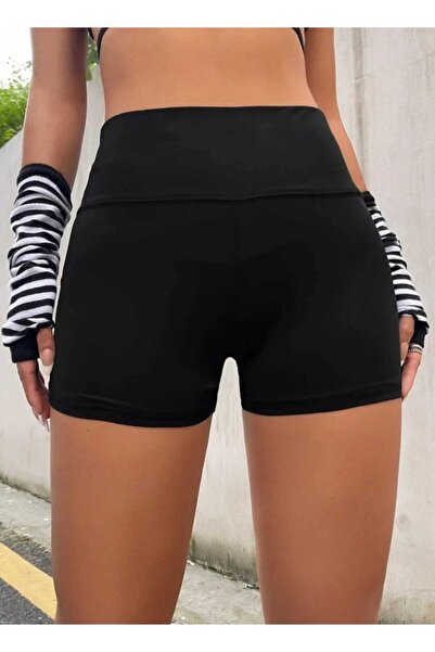 EAS GİYİM Black Mini Tights Shorts Volleyball Sea and Pool Shorts