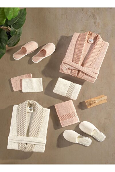 Moon روب حمام تركي من القطن 10قطع