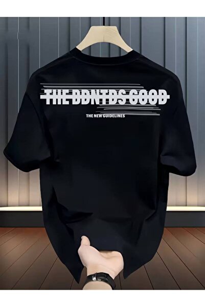 CLASSY.MODA Μαύρο Unisex Oversize T-shirt με στάμπα, Ανδρικό Γυναικείο, Άνετη...