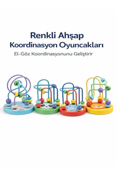 babysch Renkli Ahşap Kordinasyon