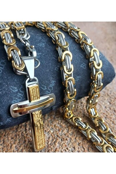 Mihasem Plated INOX Chain and Medallion for men