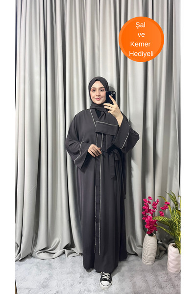 Işıltı Ferace Damla Abaya