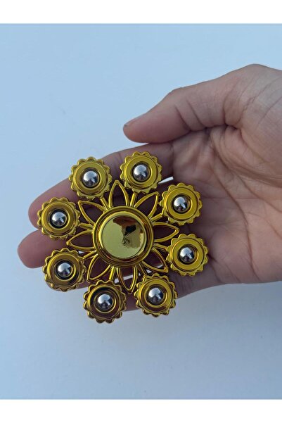 CUFFCUFFTOYS metal stres çarkı metal renklerde uzun dönen 9x9 cm MODEL: ETRAF...
