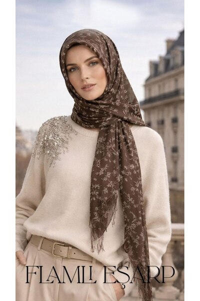 İSTANBULSTYLEMODA Шарф з полум'яним візерунком