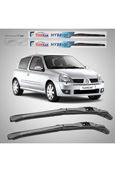 TEAMCAR Renault Clio II 3-θυρο Χάτσμπακ (2001-2005) Υβριδικοί Υαλοκαθαριστήρε...
