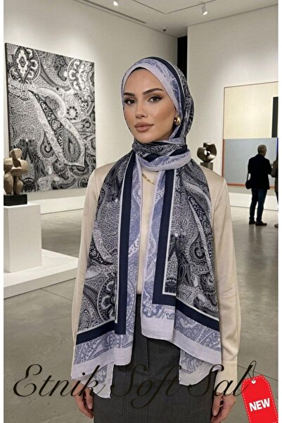 İSTANBULSTYLEMODA Tesetür Ethnic Patterned Soft Shawl