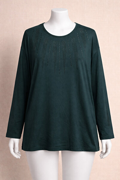 ÖZCAN Bumbac pieptănat de înaltă calitate, brodat cu pietre de lux (Noul sezo...