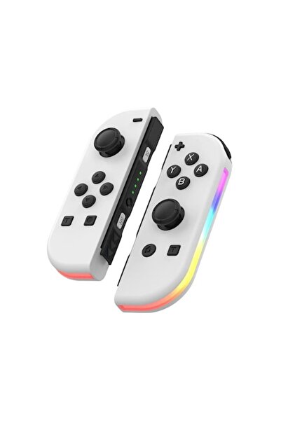 OEM JOYCON Controller for Nintendo Switch with RGB Lights White