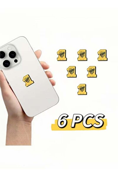 no markte ملصقات معدنية ثلاثية الأبعاد فاخرة من جامورو، 6 قطع، بتصميم أنيق مع...