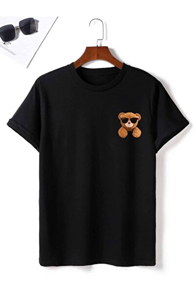 CLASSY.MODA Μαύρο Unisex Oversize T-shirt με στάμπα, Ανδρικό Γυναικείο, Άνετη...