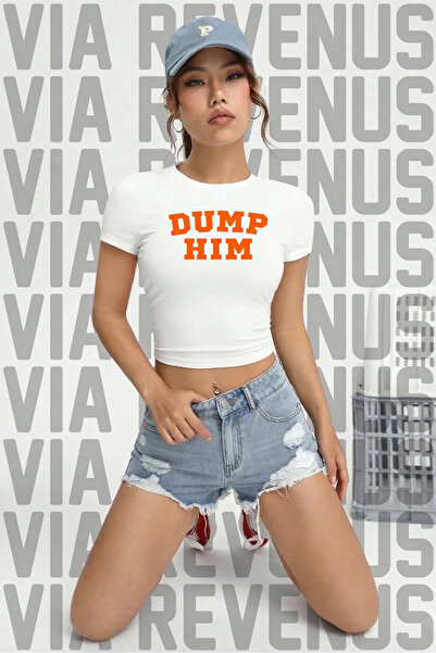 Vordevia Dump Him / Leave Him Behind Printed 100% Cotton Lycra Slim Fit Short...