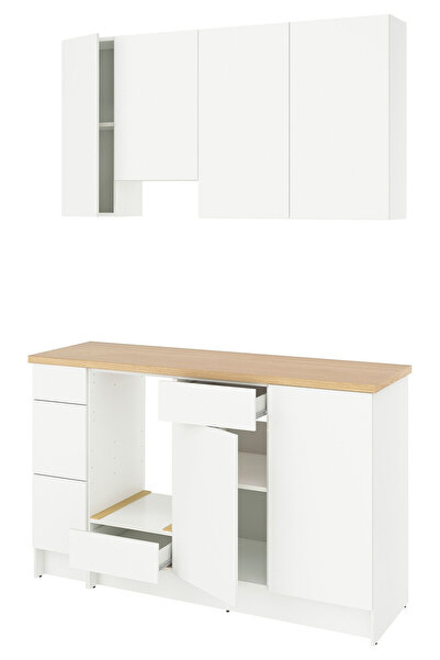 IKEA Beyaz Pratik Mutfak Dolabı 220x61x220 cm