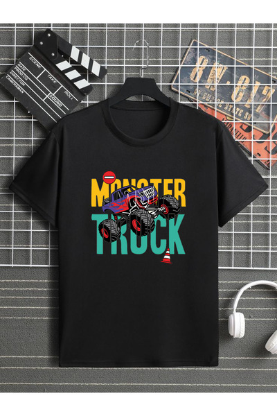 STİL-X Dječja majica sa kratkim rukavima od 100% pamuka sa printom Monster Tr...