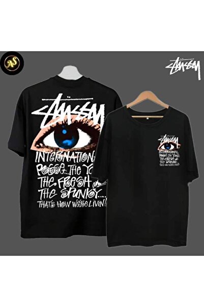 CLASSY.MODA Μαύρο Unisex Oversize T-shirt με στάμπα, Ανδρικό Γυναικείο, Άνετη...