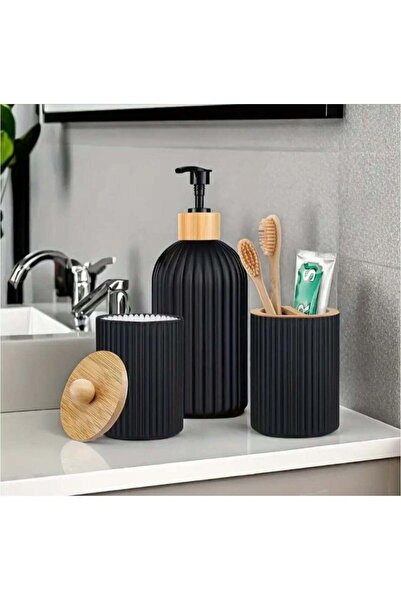 LDQ طقم موزعات حمام قابلة لإعادة التعبئة من 3 قطع