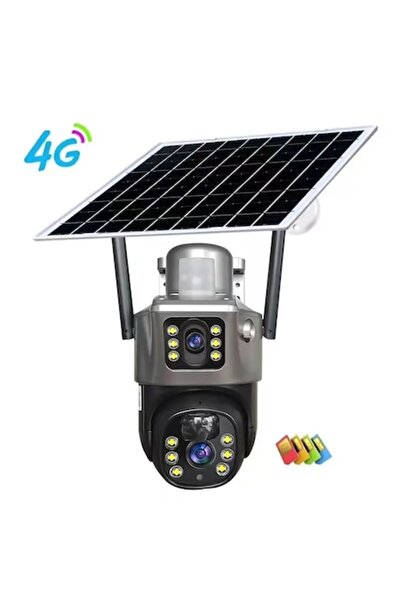 OEM 4K 8MP Solar Powered Surveillance Camera with 4G Connection