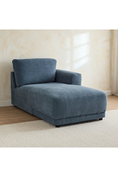 Home Box Flexa Fabric Right Chaise - Blue