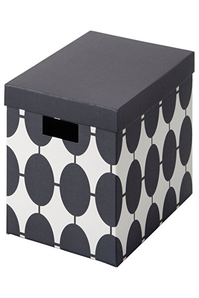 IKEA منظم خزانة ملابس أسود عملي مقاس 25x35x20 سم