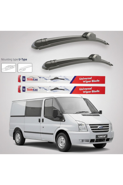 TEAMCAR Ford Transit Mk7 Double Cab (2006–2009) Wipers TeamCar® – Flat | Fron...