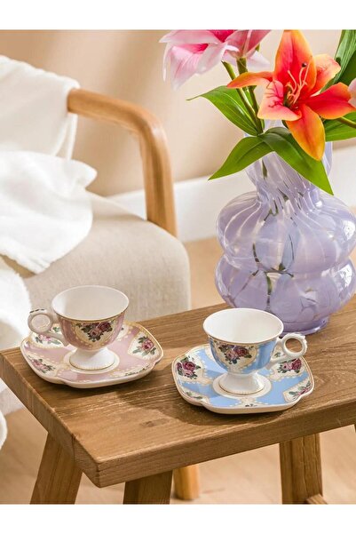 LC Waikiki Mixed Printed Porcelain Coffee Cup Set 100 ml (S6)