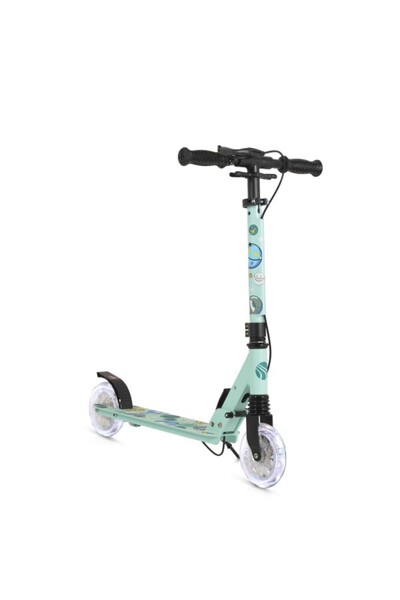 byox Trotineta Pliabila Snazzy Green, Suspensie, Frana Mana si Picior, Ghidon...