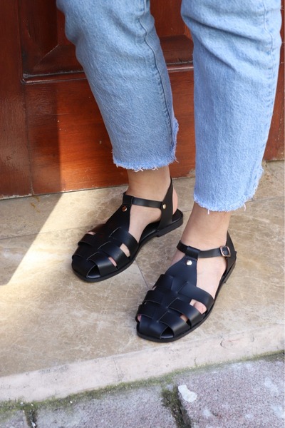 HİGHRUN Sandale de zi cu zi pentru femei – Model cu talpă confortabilă și des...