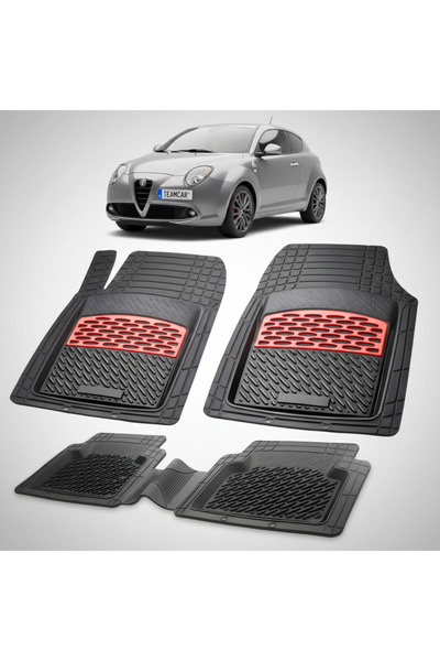 TEAMCAR Alfa Romeo MiTo Χάτσμπακ 3-θυρο Συμβατά Πατάκια Επιδαπέδιας Στέγασης ...