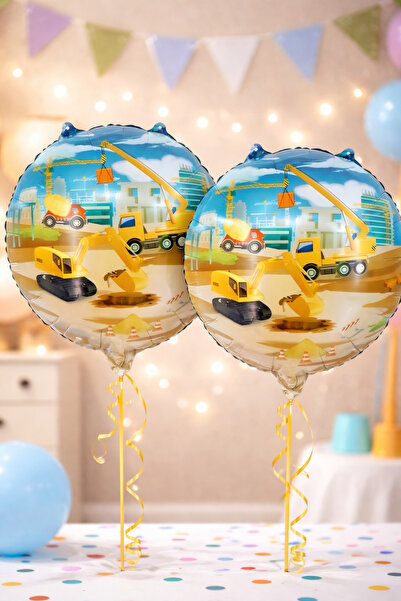 Baloncu Dede بالون من الفويل بتصميم بناءات مميزة، مقاس 45 سم، مجموعة من قطعتي...