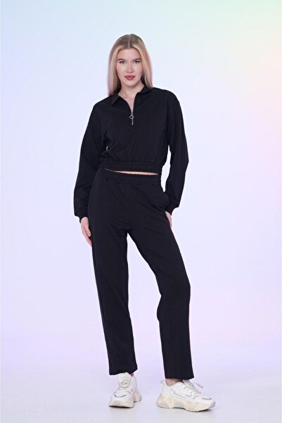 ZAVIXO طقم علوي وسفلي مكون من قطعتين بخصر مطاطي، 2 خيط