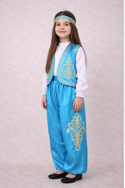 Butiq Mavi yöresel kıyafet 23 Nisan 7 yaş