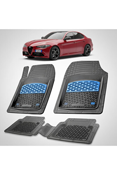 TEAMCAR Πατάκια δαπέδου συμβατά με Alfa Romeo Giulia Sedan Facelift 2020-2026...