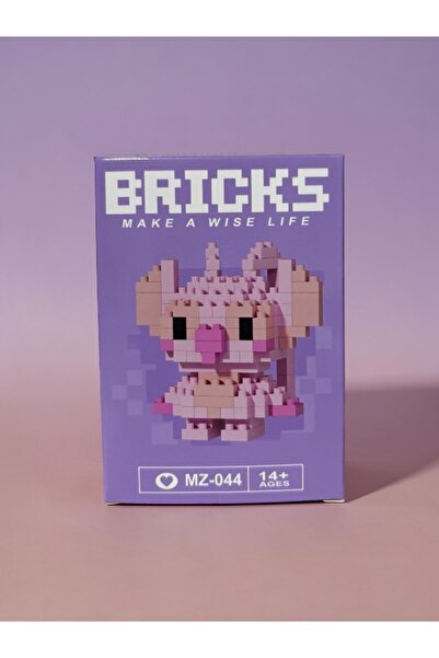 Bricks Mikro Blok Figür Serisi: Sevimli Pembe Karakter - MZ-044