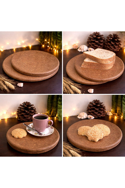 ASLI Handmade Set of 2 Unbreakable Presentation Plates 21X21 cm Decorative Se...