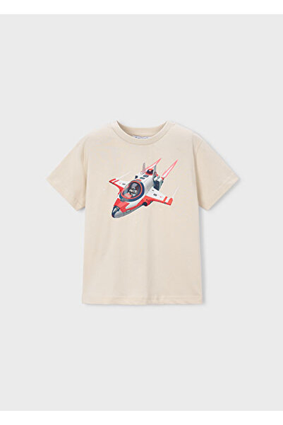 MAYORAL Boy's Printed T-Shirt Beige - 03067