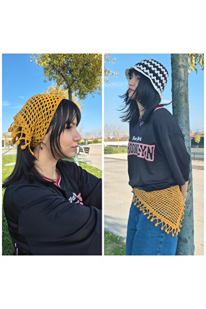nazegram Knitted Bandana, Hand Knitted Bandana