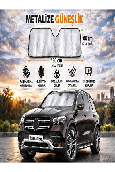 Ankaflex Metalizovana suncobran za vetrobransko staklo automobila blokira UV ...