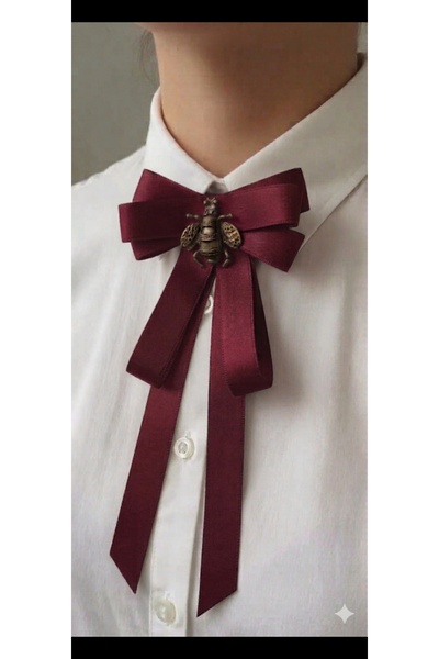 LO ADORO Women's Tie Special Production Bow Tie Collar Bee Brooch Bee Accesso...