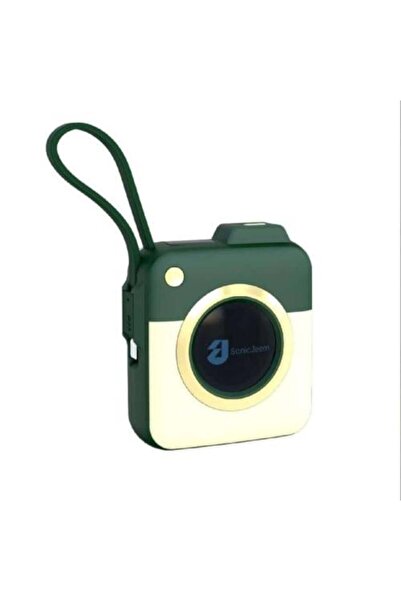 SONIC JEEM بنك طاقة صغير بسعة 10,000 مللي أمبير مع منفذ تايب سي - أخضر -