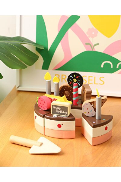 ETERNAL SUNSHINE 19 Parçalı Kutlama Temalı Ahşap Pasta Seti